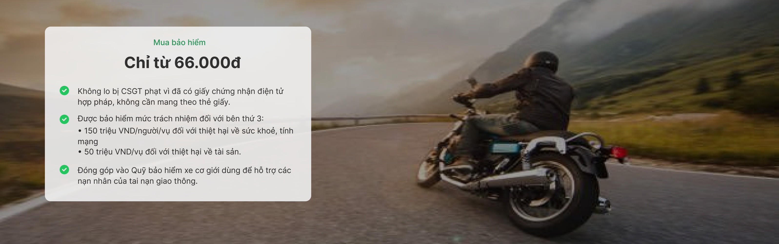 Bảo hiểm xe máy TNDS bắt buộc