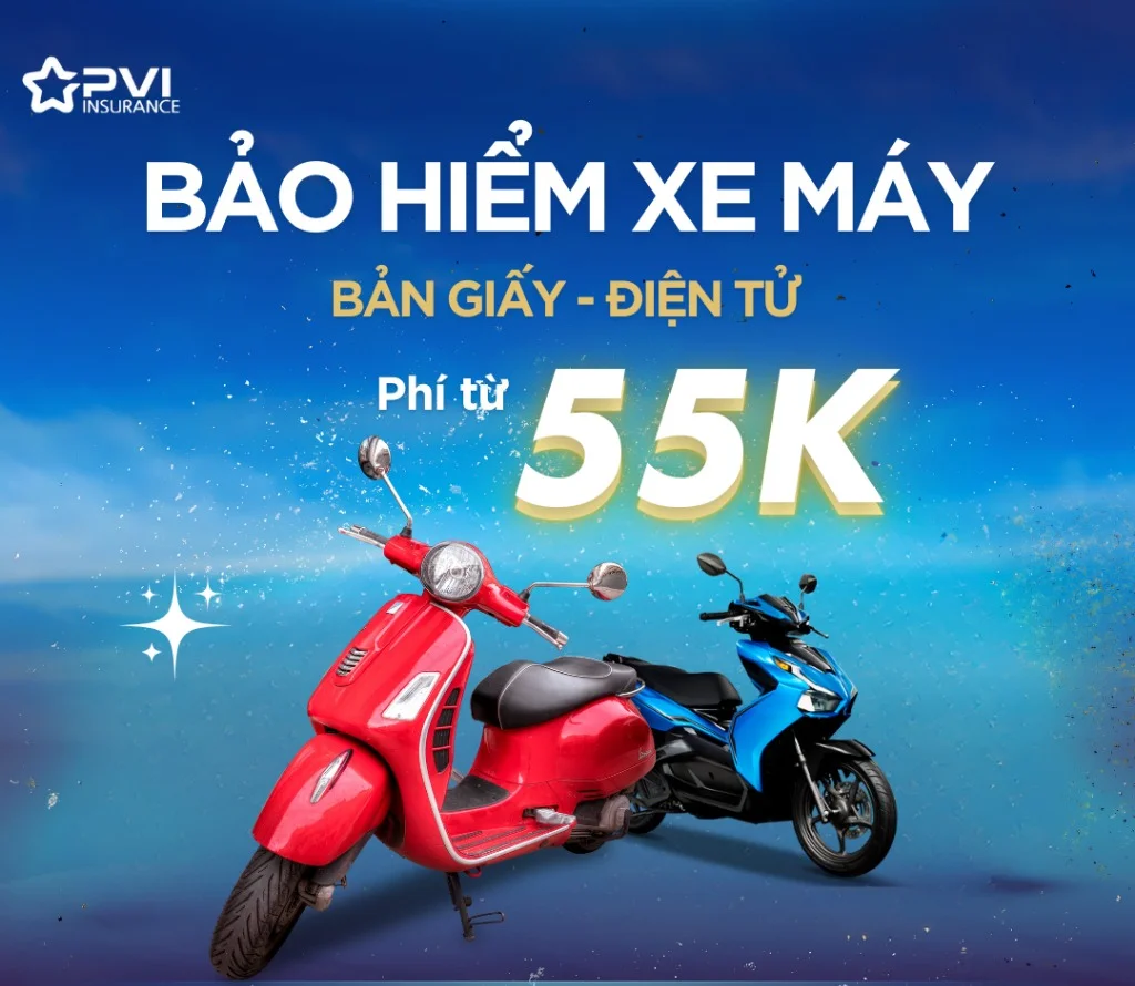 Bảo hiểm Bắt buộc TNDS Xe máy PVI